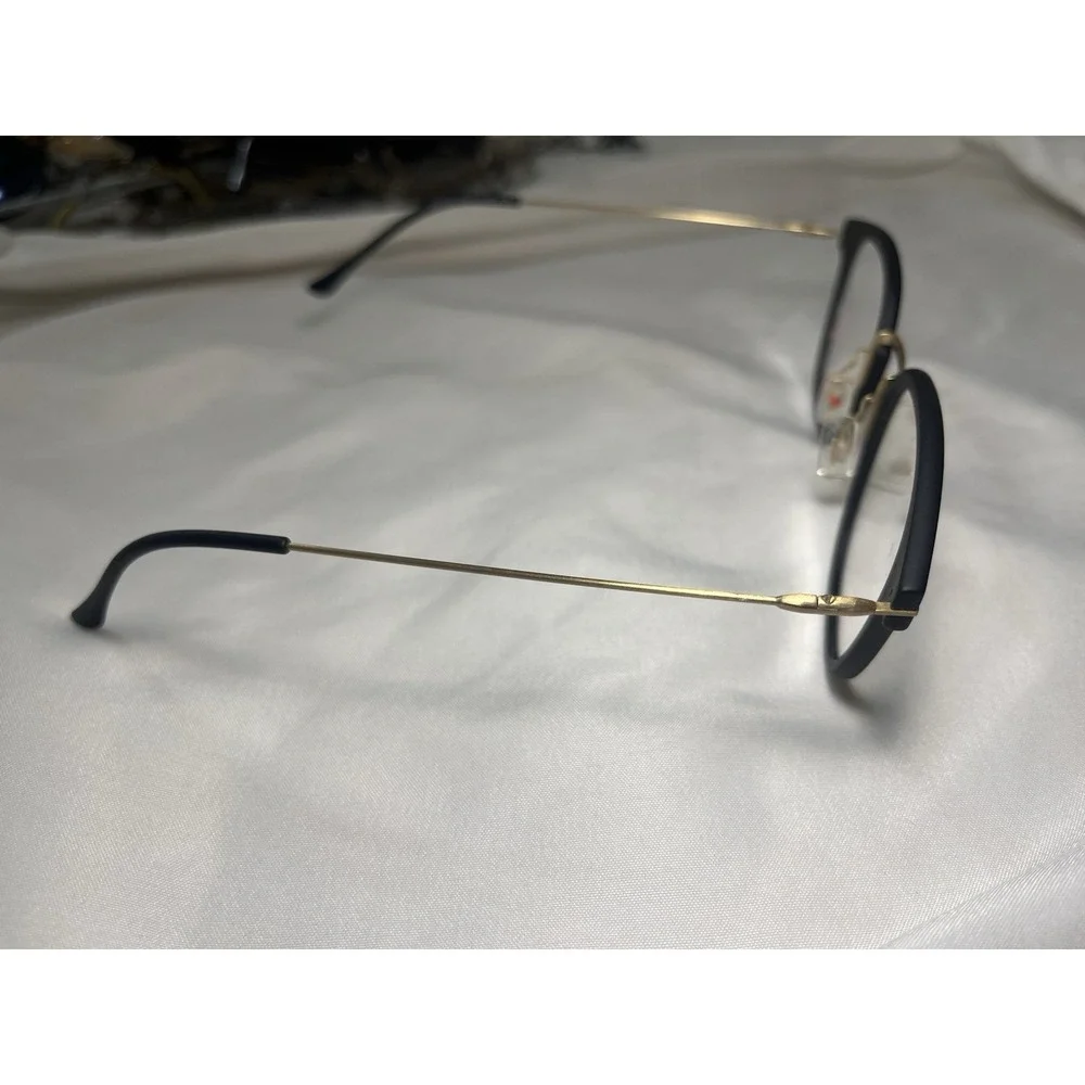 Maui Jim Eyeglasses MJO2412-2M‎ Matte Black/Gold Square Frame Italy 49[]25 140